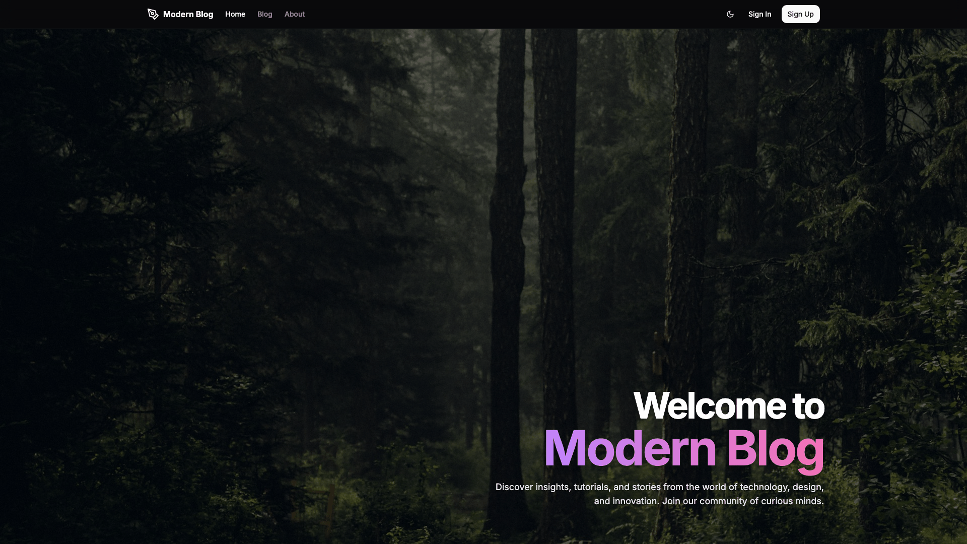 Modern Blog v2